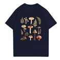 thumbnail image 3 of NAMTYQX Summer Tops Crew Neck Loose Fit Casual Lightweight Pattern Plus Size Soft Short Sleeved Hawaiian Comfort Men's T-Shirts Navy Size S, 3 of 5