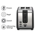 thumbnail image 3 of Twinzee Wide Slot Toaster 2 Slice - Retro Toaster, Matte Black and Stainless Steel - Small Toaster with Free Bamboo Tongs Clips and Crumb Tray - 6 Toasting Settings, 850W Toasters - Vintage, 3 of 3
