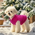 thumbnail image 6 of Dog Sweater with Leash Ring Soft Fleece Vest Dog Pullover Warm Jacket Pet Dogs Clothes Winter Dogs Outfits for Small Cat Pets(1pc), 6 of 8