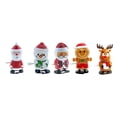 thumbnail image 1 of Set de 5 Juguetes Navideños de Cuerda con Cabeza Articulada. Diseños Divertidos Y Originales de Dibujos Animados. Ideales Como Regalo de Navidad O Pre, 1 of 8