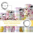 thumbnail image 4 of Happy Easter Blackout Curtains for Bedroom, Spring Colorful Eggs Butterfly Plaid Checkered Thermal Insulated Kitchen Drapes with Grommets, Light Blocking Window Treatment, 2 Panels 52" x 54", 4 of 7