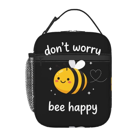 Bee Lunch Box Reusable Insulated Lunch Bag Insulated Lunch Tote For Men Women, Large Capacity Lunch Box Cooler For Office, Work,Travel, Picnics