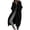 Black, variant on Womens Long Knit Cardigan Open Front Long Sleeve Oversized Mid Calf Sweater Coat Relaxed Fit Ribbed Outer Layer BeigeM