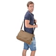 thumbnail image 6 of Gootium Canvas Messenger Bag Vintage Shoulder Bag Cross Body Men's Satchel, Green, 6 of 7