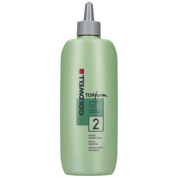 2 / 16.9 oz , Goldwell TopForm Perming Lotion , Hair Beauty Product - Pack of 1 w/ Sleek Pin Comb