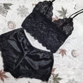 thumbnail image 4 of Fairnull 1 Ensemble Shorts Voir à Travers Patchwork de Dentelle Deux Pièces Pyjama pour la Nuit de Noces, 4 of 8