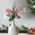 thumbnail image 2 of CuiLiyq Artificial Christmas Tree Picks Red Berry Pine, Picks Spray Berry Branches Holly Pine Flower Pick Berry Pinecones, for Christmas Crafts Party Festive Home Decor, 2 of 6
