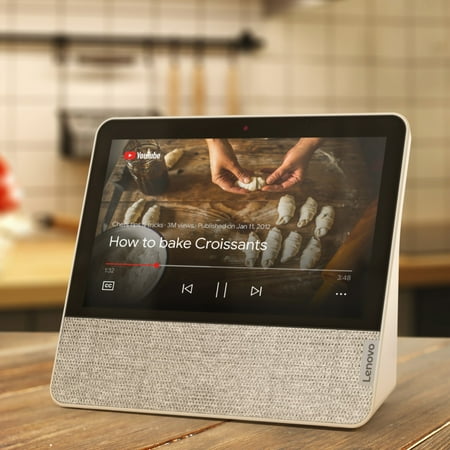 Lenovo - 7" Smart Display with Google Assistant - Blizzard White