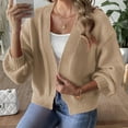 thumbnail image 5 of Diufon Womens Fall Cardigans Solid Color Casual Loose Sweaters Long Sleeve Knit Coats, 5 of 6