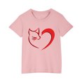 thumbnail image 2 of Odeerbi Kids Boys Girls Halloween T-shirt Kids Kids Halloween Print Shirt Fashion Cute Round Neck Short Sleeve Cotton Top Kids Clothes Pink, 2 of 5