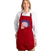 LA Pop Art Full Length Word Art Apron - POSITIVE WISHES