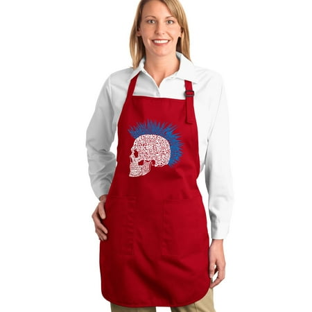 LA Pop Art Full Length Word Art Apron - POSITIVE WISHES