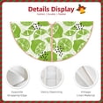 thumbnail image 3 of Sikiie Green Various Lemons Nativity Christmas Tree Skirt, Jesus Christian Winter Holiday Tree Mat Decoration(30-48IN), 3 of 6