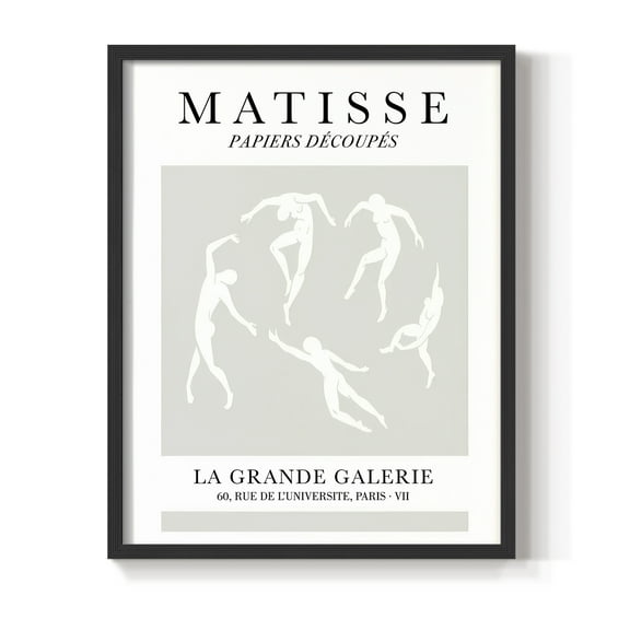 Matisse CLXXXIX Framed Print in Black Solid Wood 8 x 10 Framed Print