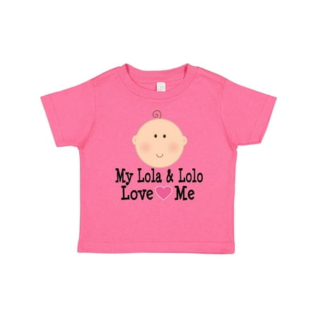 

Inktastic My Lola and Lolo Love Me Gift Baby Girl T-Shirt