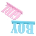 thumbnail image 4 of Decoraciones De Mesa De Revelación De Género, No Es Fácil De Desvanecer Letra De Madera Adorno De Niña Atractivo De Madera Para Suministros De Fiesta Para Baby Shower Para ANGGREK Otros, 4 of 8