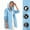 Blue women's plus size raincoat a1, variant on RRJ Women's Plus Size Hooded Zip Up Lightweight Solid Raincoat Casual Outdoor Fall Spring Rain Jacket, Black 2XL