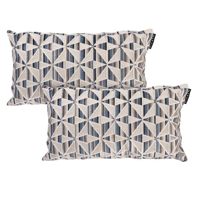 Set 2 Cojínes Decorativos Rectangulares DICASA Conte Delta