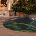 thumbnail image 5 of KLL 36" Christmas Tree Skirt Forest Plant Raccoon Xmas Tree Skirts Mat for New Year Xmas Holiday Party Indoor Outdoor Home Decoration, 5 of 5