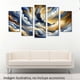 thumbnail image 2 of Cuadro decorativo para Sala, Comedor y Recamara, Abstracto Águila, Nubes, Volar ,Colores, minimalista, moderno, elegante, juego de 5 piezas, 2 of 5