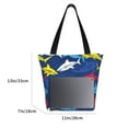 thumbnail image 3 of Kll Tote Bag For Women Cartoon Shark Print Shopping Grocery Reusable Bags For Office School Shopping Travel, 3 of 7
