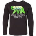 thumbnail image 3 of Inktastic Smoky Mountains, Tennessee Mountains and Bear Shape Long Sleeve Youth T-Shirt, 3 of 5