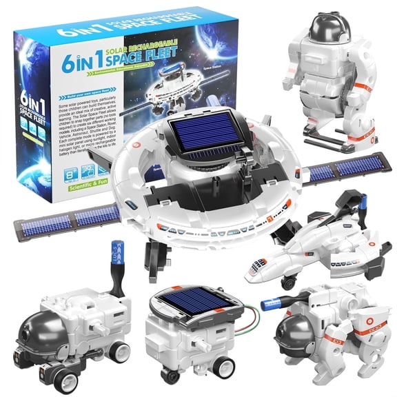 STEM Projects for Kids Ages 8-12, 6-in-1 Solar Robot Space Toys Building Science Kits Gifts for 7 9 10 11 13 14 Year Old Boys Girls Teen