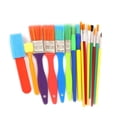 thumbnail image 4 of Durable 15pcs Paint Brush Set for Kids with Bright Assorted Color Handles Easy to Clean and Reuse, 4 of 7
