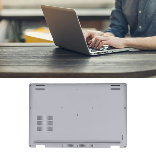 Couvercle de Base d'Ordinateur Portable, Conception de Trou de Refroidissement Résistance à l'Usure Fond Argenté Remplacement pour la Latitude 5420 E5420
