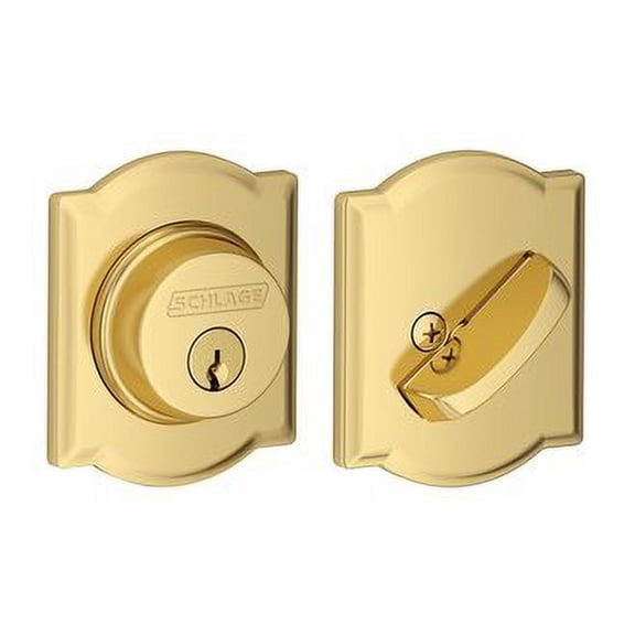 SCHLAGE B60CAM605 Camelot SGL CYL Deadbolt C KWY 12287 101