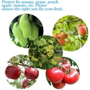 50PCS Fruit Protection Netting Bags for Fruit Trees, Garden Mesh Barrier Bags to Protect Plants from Pest Birds Squirrels, Fruit Cover Mesh Bag with Drawstring, Reusable, Green