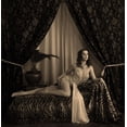 thumbnail image 2 of Wentworth, Harry 26x27 Gold Ornate Wood Framed with Double Matting Museum Art Print Titled - 1930S Burlesque Performer, 2 of 4