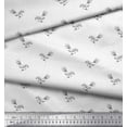 thumbnail image 2 of Soimoi Black Heavy Satin Fabric Artistic Bud Floral Fabric Prints By Yard 54 Inch Wide, 2 of 3