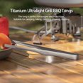 thumbnail image 2 of Pinzas para barbacoa Boundless Voyage, de titanio, ultraligeras, 25,5 cm, 2 of 9