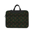 thumbnail image 2 of YFYANG 13 inch Universal Laptop Bag Oxford Cloth Laptop Sleeve, Multi-functional Orange Line Rose Texture Notebook Computer Messenger Bag Handbag, 2 of 8