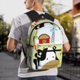 thumbnail image 6 of Pofeuu Farmfield with Cute Animals Print Laptop Backpack Travel Canvas Backpack for School Lightweight and Comfortable Backpack College Backpack Schoolbag, 6 of 6