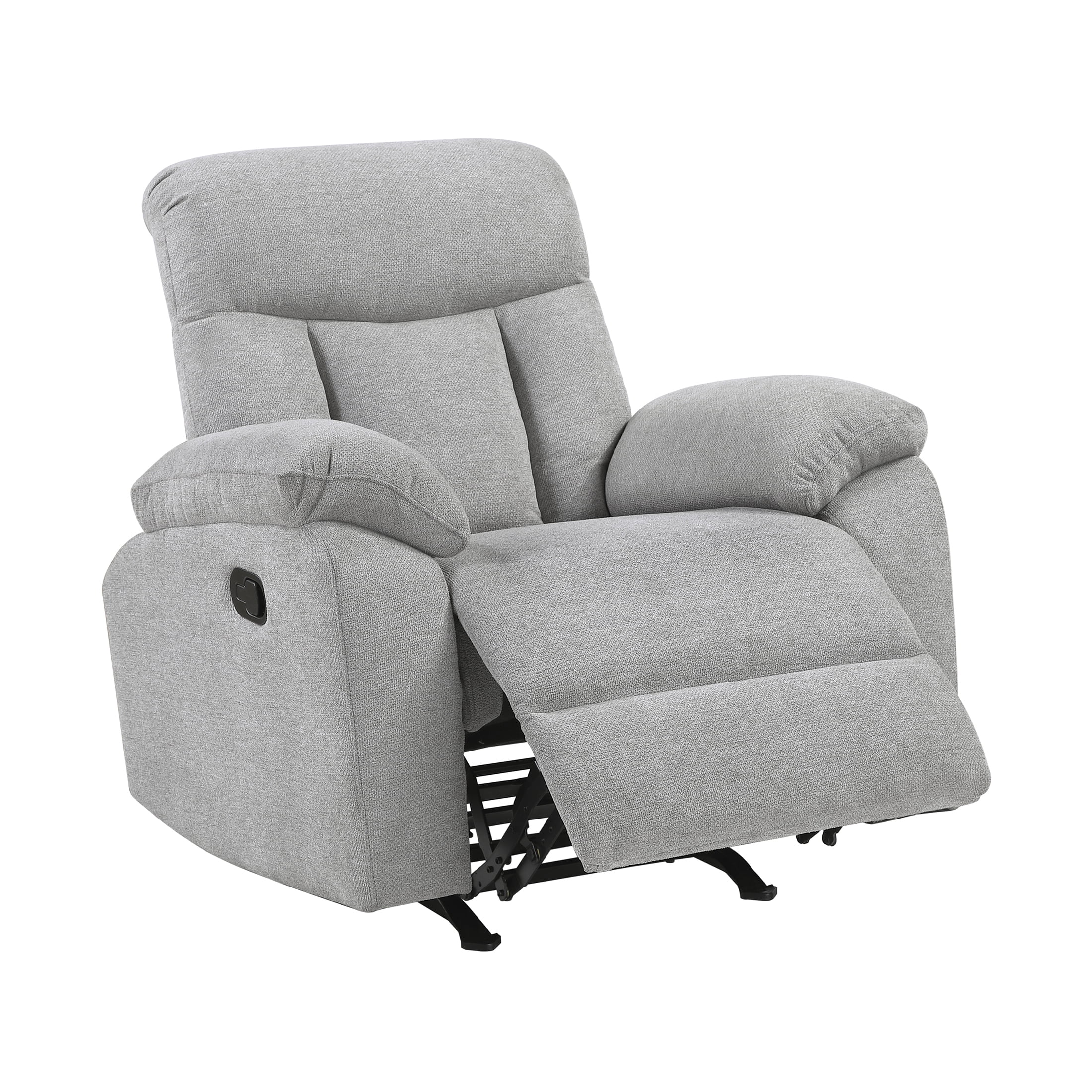 OakvillePark Havenlock Chenille Rocker Reclining Chair, Gray