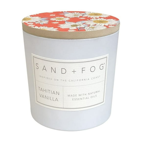 Velas aromáticas Sand + Fog, vainilla tahitiana, 620 ml, 3 mechas
