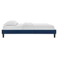thumbnail image 6 of Channel Tufted King Platform Bed with Tapered Wood Leg Blue Saltoro Sherpi, 6 of 7