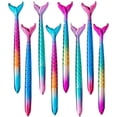 thumbnail image 1 of ShenMo 8 Mermaid Pens, Creative 0.5mm Fishtail Pens, Mermaid Ballpoint Pens with Gradient Colors, 1 of 5