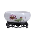 thumbnail image 1 of Maceta de cerámica china para interior con soporte para plantas y flores, ideal para bonsáis hidropónicos, para oficina, jardín, interior y exterior., 1 of 7