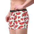 thumbnail image 2 of Fotbe Hand Drawn Watermelon Pattern Men’s Total Support Pouch Boxer Briefs, X-Temp Cooling, Moisture-Wicking Underwear, Regular, Long-leg and Trunk-Small, 2 of 5