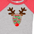 thumbnail image 4 of Inktastic Christmas Reindeer Face with Names and Red Nose Boys or Girls Baby Bodysuit, 4 of 5