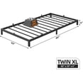 thumbnail image 2 of 6" Twin-XL Metal Bed Frame with Under Bed Storage, Heavy Duty Platform Bed with Steel Slats Support, Noise-Free Mattress Foundation, No Box Spring Needed, Easy Assembly, Black, 2 of 6