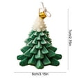thumbnail image 3 of Mecorevxz Christmas Decorations Christmas Tree Shaped Christmas Scented Candles Green Candles for Home Décor,Christmas Gifts(Green), 3 of 7