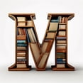 thumbnail image 4 of DJN Hangs 26 Letters Christmas Tree Decorations Christmas Letter Book Ornaments A To Z Letter Shaped Bookshelf Pendant Letters Decorative Hanging Xmas Alphabet Letters For Christmas Tree, 4 of 9