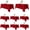 Red, variant on 8 packs of rectangular tablecloths: stain-resistant and wrinkle-free round tablecloths, washable and reusable polyester tablecloths, used for wedding party birthday reception (red, 60x 102 inches)
