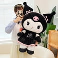 thumbnail image 4 of Muñeco de peluche de dibujos animados Sanrio Kuromi, uniforme lindo de gran tamaño, pequeño diablo Kawaii, juguete de peluche, almohada suave para dormir, regalo para niñas, 4 of 5