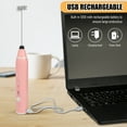 thumbnail image 3 of Mousseur à Lait, Usb Portatif avec Fabricant Usb avec 2 Vitesses Réglables en Acier Inoxydable 3 Vitesses Réglables Cappuccinos 2 Acier Inoxydable 3, 3 of 7