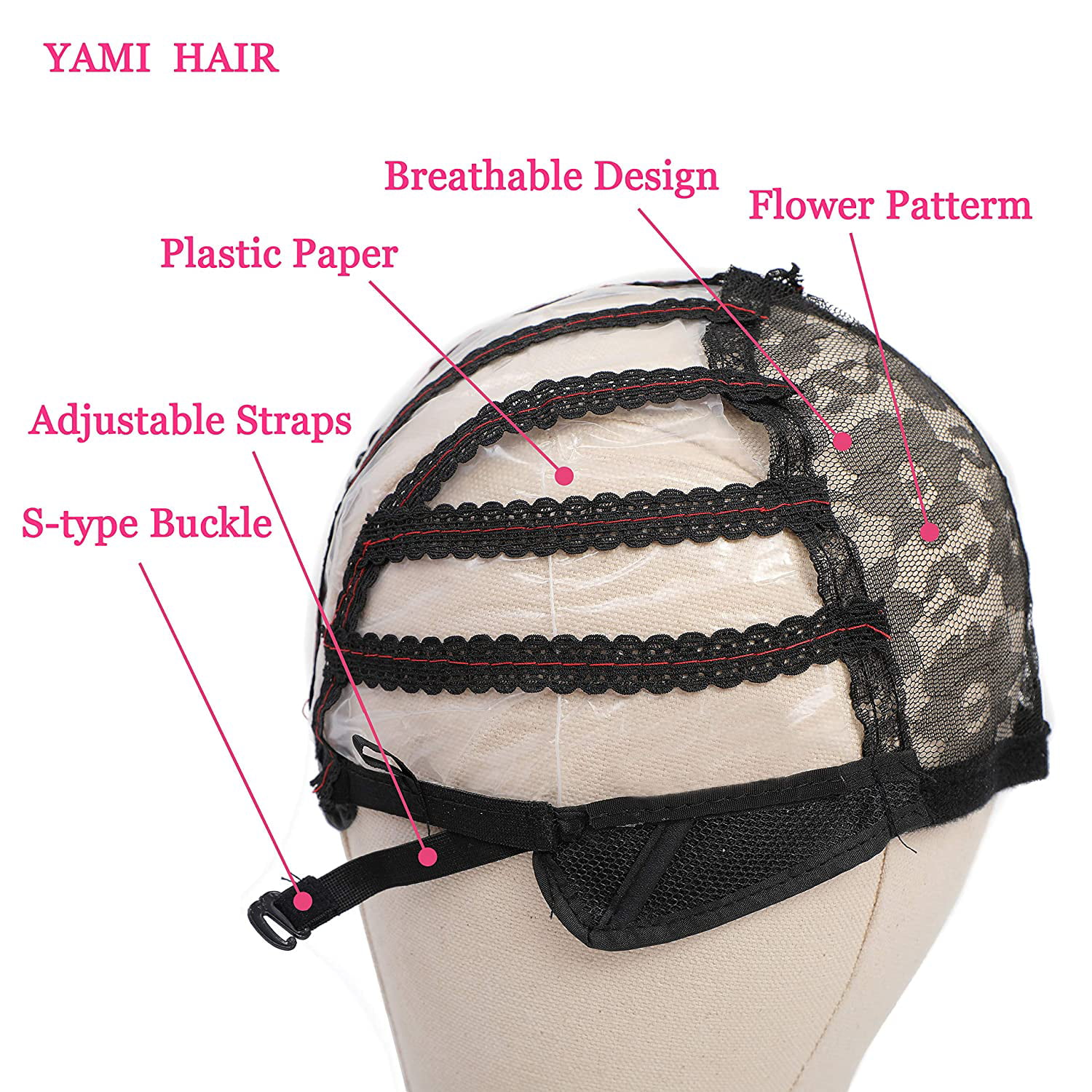 Adjustable Straps DIY Wig Weaving Cap [CT17]